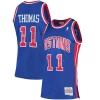 Classico Fascinante Lussuoso Isiah Thomas Detroit Pistons 1988/89 Hardwood Classics Swingman Jersey Blue per i devoti sostenitori