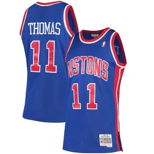 Classico Fascinante Lussuoso Isiah Thomas Detroit Pistons 1988/89 Hardwood Classics Swingman Jersey Blue per i devoti sostenitori