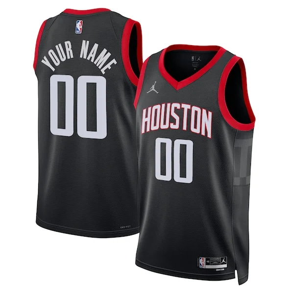 Versatile Houston Rockets Jordan Brand Unisex 2022/23 Swingman Custom Jersey Statement Edition Black per i devoti sostenitori