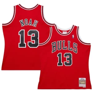 Bellissimo Joakim Noah Chicago Bulls 2013/14 Hardwood Classics Swingman Jersey Red  per i devoti sostenitori