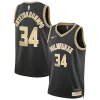 Delizioso Carino Giannis Antetokounmpo Milwaukee Bucks Nike Unisex Select Series Swingman Jersey Black per i devoti sostenitori