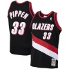 Pratico Raffinato Bellissimo Scottie Pippen Portland Trail Blazers 1999/00 Hardwood Classics Swingman Jersey Black per i devoti sostenitori