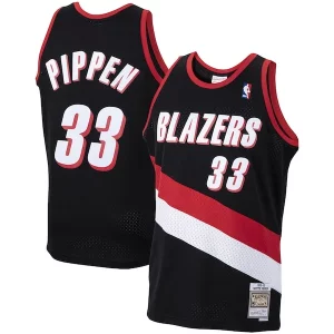 Pratico Raffinato Bellissimo Scottie Pippen Portland Trail Blazers 1999/00 Hardwood Classics Swingman Jersey Black per i devoti sostenitori