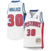 Carino Raffinato Rasheed Wallace Detroit Pistons Youth 2003/04 Hardwood Classics Swingman Jersey White per i devoti sostenitori