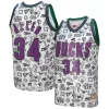Ottimo Carino Ray Allen Milwaukee Bucks 2000/01 Swingman Jersey White per i devoti sostenitori