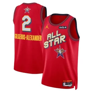 Trendy Shai Gilgeous Alexander Nike Unisex 2025 NBA All Star Game Swingman Player Jersey Red per i devoti sostenitori