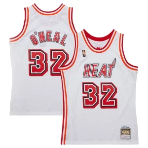 Magnifico Bellissimo Meraviglioso Shaquille O'Neal Miami Heat 2007/08 Hardwood Classics Swingman Jersey White per i devoti sostenitori