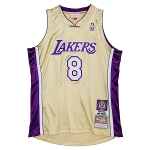 Classico Attraente Kobe Bryant Los Angeles Lakers Hall of Fame Class of 2020 #8 Authentic Jersey Gold/Purple per i devoti sostenitori