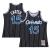 Robusto Resistente Vince Carter Orlando Magic 2009/10 Hardwood Classics Swingman Jersey Black per i devoti sostenitori