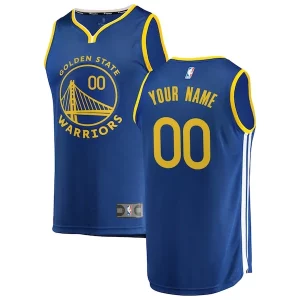Classico Robusto Versatile Golden State Warriors Youth 2019/20 Fast Break Custom Replica Jersey Royal Icon Edition per i devoti sostenitori