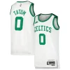 Comodo Ottimo Delizioso Jayson Tatum Boston Celtics Nike Swingman Player Jersey Classic Edition White per i devoti sostenitori