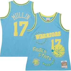 Bellissimo Incantevole Versatile Chris Mullin Golden State Warriors 1993/94 Swingman Sidewalk Sketch Jersey Light Blue per i devoti sostenitori