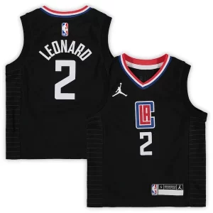 Comodo Raffinato Kawhi Leonard LA Clippers Jordan Brand Preschool 2020/21 Fast Break Replica Jersey Statement Edition Black per i devoti sostenitori