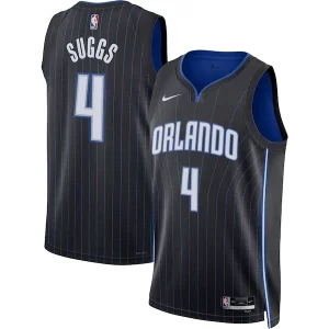 Duraturo Splendido Robusto Jalen Suggs Orlando Magic Nike Unisex Swingman Jersey Icon Edition Black/White per i devoti sostenitori