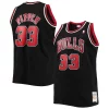 Elegante Accattivante Versatile Scottie Pippen Chicago Bulls Big & Tall Hardwood Classics Swingman Jersey Black/Red per i devoti sostenitori