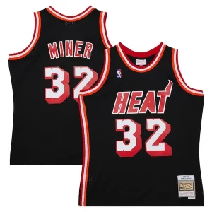 Ottimo Accattivante Classico Harold Miner Miami Heat 1992/93 Hardwood Classics Swingman Throwback Jersey Black per i devoti sostenitori