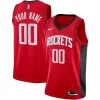 Duraturo Houston Rockets Nike Custom Swingman Jersey Icon Edition Red per i devoti sostenitori