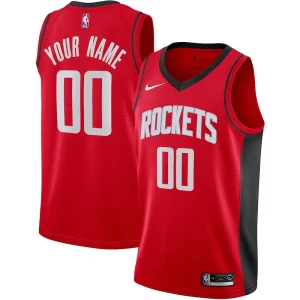 Duraturo Houston Rockets Nike Custom Swingman Jersey Icon Edition Red per i devoti sostenitori