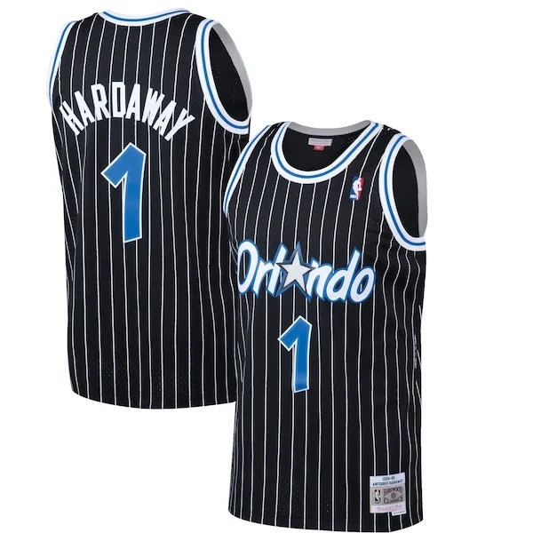 Bellissimo Magnifico Penny Hardaway Orlando Magic Hardwood Classics Swingman Jersey Black per i devoti sostenitori
