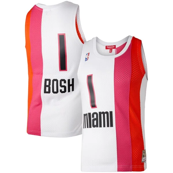 Meraviglioso Elegante Carino Chris Bosh Miami Heat Women's Hardwood Classics 2011/12 Swingman Jersey White per i devoti sostenitori