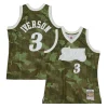 Comodo Allen Iverson Philadelphia 76ers Hardwood Classics 1997/98 Ghost Green Swingman Jersey Camo per i devoti sostenitori