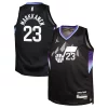 Incantevole Elegante Lauri Markkanen Utah Jazz Jordan Brand Youth Swingman Jersey Statement Edition Black per i devoti sostenitori