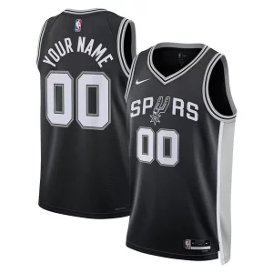 Gorgeous Splendido San Antonio Spurs Nike Unisex Swingman Custom Jersey Black Icon Edition per i devoti sostenitori