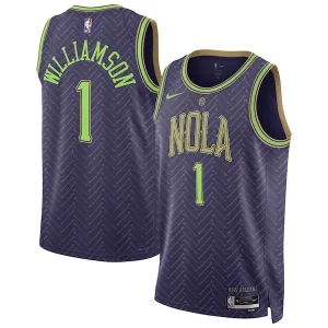 Lussuoso Carino Zion Williamson New Orleans Pelicans Nike Unisex 2024/25 Swingman Player Jersey City Edition Purple per i devoti sostenitori