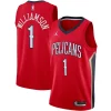 Incantevole Bellissimo Zion Williamson New Orleans Pelicans Jordan Brand 2020/21 Swingman Jersey Statement Edition Red per i devoti sostenitori