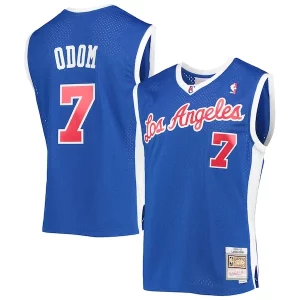 Stupendo Lamar Odom LA Clippers 2001/02 Hardwood Classics Swingman Jersey Royal per i devoti sostenitori