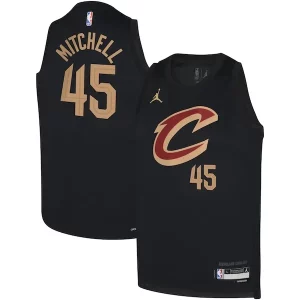 Classico Incantevole Donovan Mitchell Cleveland Cavaliers Jordan Brand Youth Swingman Jersey Statement Black per i devoti sostenitori