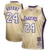 Versatile Kobe Bryant Los Angeles Lakers Hall of Fame Class of 2020 #24 Authentic Hardwood Classics Jersey Gold per i devoti sostenitori