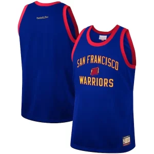Elegante Prestigioso Pratico Golden State Warriors Hardwood Classics Team Heritage Fashion Jersey Royal per i devoti sostenitori