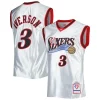 Fascinante Ottimo Allen Iverson Philadelphia 76ers 2000/01 Hardwood Classics 75th Anniversary Swingman Jersey Platinum per i devoti sostenitori