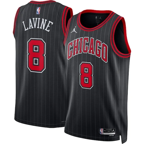 Carino Attraente Zach LaVine Chicago Bulls Jordan Brand Unisex Swingman Jersey Statement Edition Black per i devoti sostenitori