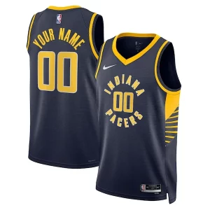 Sofisticato Indiana Pacers Nike Unisex 2022/23 Swingman Custom Jersey Navy Icon Edition per i devoti sostenitori