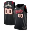 Pratico Resistente Portland Trail Blazers Nike Unisex 2023/24 Custom Swingman Jersey Black City Edition per i devoti sostenitori