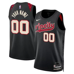 Pratico Resistente Portland Trail Blazers Nike Unisex 2023/24 Custom Swingman Jersey Black City Edition per i devoti sostenitori