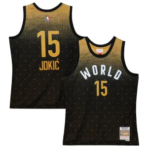 Robusto Raffinato Nikola Jokic Team World 2016 Hardwood Classics Rising Stars Swingman Jersey Black per i devoti sostenitori