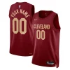 Sofisticato Incantevole Cleveland Cavaliers Nike Unisex Swingman Custom Jersey Burgundy Icon Edition per i devoti sostenitori