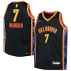 Accattivante Lussuoso Chet Holmgren Oklahoma City Thunder Nike Youth 2024/25 Swingman Player Jersey City Edition Black per i devoti sostenitori