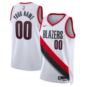 Moderno Portland Trail Blazers Nike Unisex Swingman Custom Jersey White Association Edition per i devoti sostenitori