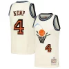 Pratico Elegante Raffinato Shawn Kemp Cleveland Cavaliers Chainstitch Swingman Jersey Cream per i devoti sostenitori