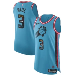 Incantevole Chris Paul Phoenix Suns Nike 2022/23 Authentic Jersey City Edition Turquoise per i devoti sostenitori