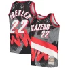 Splendido Fascinante Stupendo Clyde Drexler Portland Trail Blazers Hardwood Classics 1991/92 Hyper Hoops Swingman Jersey Black per i devoti sostenitori