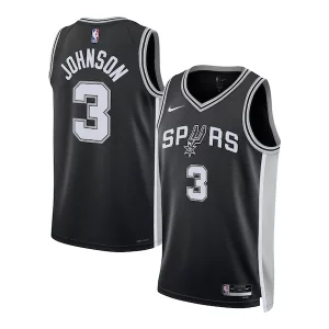 Resistente Elegante Keldon Johnson San Antonio Spurs Nike Unisex Swingman Jersey Icon Edition Black/White per i devoti sostenitori
