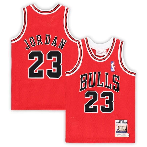 Duraturo Bellissimo Michael Jordan Chicago Bulls Toddler 1997/98 Hardwood Classics Authentic Jersey Red/Black/White per i devoti sostenitori