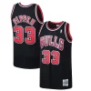 Trendy Scottie Pippen Chicago Bulls 1997/98 Hardwood Classics Swingman Jersey Black/White per i devoti sostenitori