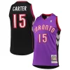 Classico Fascinante Vince Carter Toronto Raptors 1999/2000 Hardwood Classics Authentic Jersey Purple per i devoti sostenitori