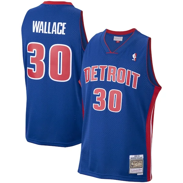 Magnifico Fascinante Rasheed Wallace Detroit Pistons 2003/04 Hardwood Classics Swingman Jersey Royal per i devoti sostenitori